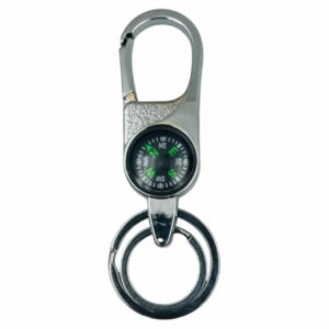 MAGNETIC COMPASS KEYCHAIN