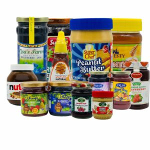 Spreads (Peanut Butter, Jam, Honey)